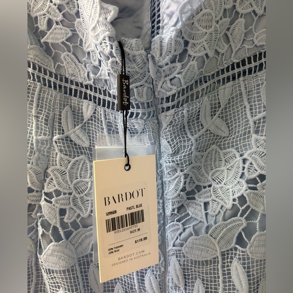 Bardot Light Blue Dress Size Medium - Picture 3 of 5